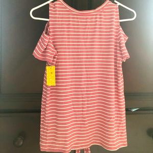 Cute pink striped shirt / Rumi + Ryder / L